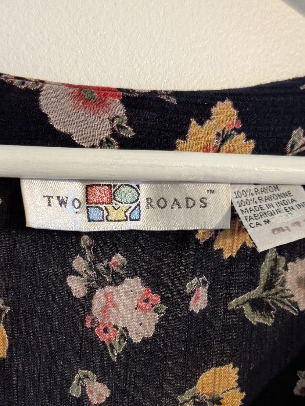 VINTAGE floral maxi dress - size large - Picture 2 of 7